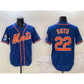 Boles  New York Mets #22 Juan Soto Royal  2025 Spring Training Alternate Limited Stitched Jersey