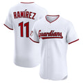 Boles  Cleveland Guardians #11 Jos¨¦ Ram¨ªrez White  Home Elite Jersey
