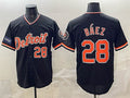 Boles Detroit Tigers #28 Javier B¨¢ez Black  2026 Meijer Patch Alternate Vapor Premier Limited Stitched Jersey