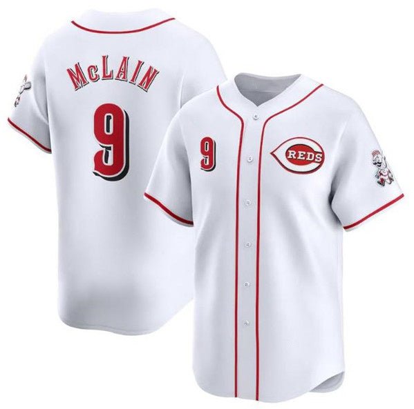 Boles Cincinnati Reds #9 Matt McLain White  Home Limited Stitched Jersey