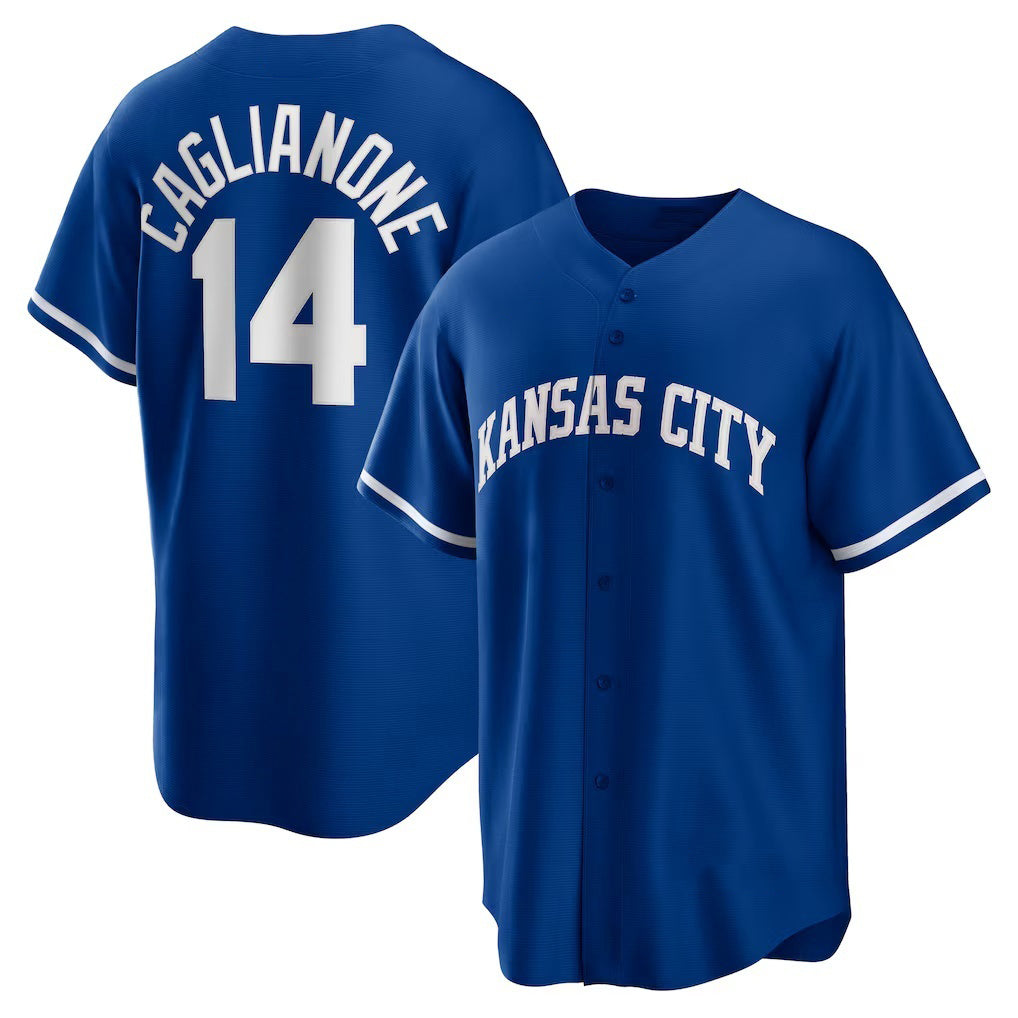 Boles  Kansas City Royals #14 Jac Caglianone Royal  Alternate Replica Jersey