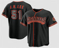 Boles  San Francisco Giants #51 Jung Hoo Lee Black  2026 Alternate Stadium Stitched Jersey