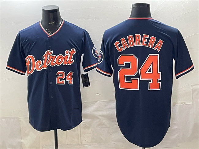 Boles Detroit Tigers #24 Miguel Cabrera Navy  2026 Alternate Vapor Premier Limited Stitched Jersey