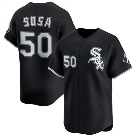 Boles  Chicago White Sox #50 Lenyn Sosa Black  2025 Alternate Limited Stitched Jersey