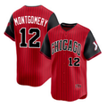 Boles  Chicago White Sox #12 Colson Montgomery Red Black  2025 City Connect Limited Stitched Jersey