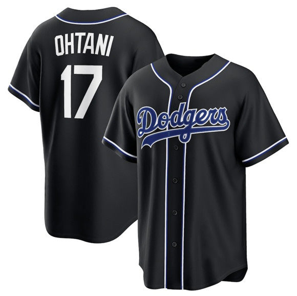 Boles Los Angeles Dodgers #17 Shohei Ohtani 2026 Black  Out Stitched Jersey