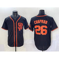 Boles  San Francisco Giants #26 Matt Chapman Black  Cool Base Stitched Jersey