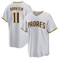 Boles  San Diego Padres #11 Yu Darvish White  Home Replica Player Jersey