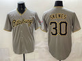 Boles  Pittsburgh Pirates #30 Paul Skenes Gray  Limited Stitched Jersey