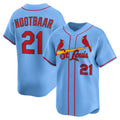 Boles St. Louis Cardinals #21 Lars Nootbaar Light Blue  Alternate Limited Jersey