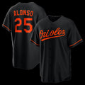 Boles Baltimore Orioles #25 Pete Alonso Black  Alternate Replica Jersey