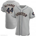 Boles Houston Astros #44 Yordan Alvarez Authentic Gray  Road Jerseys