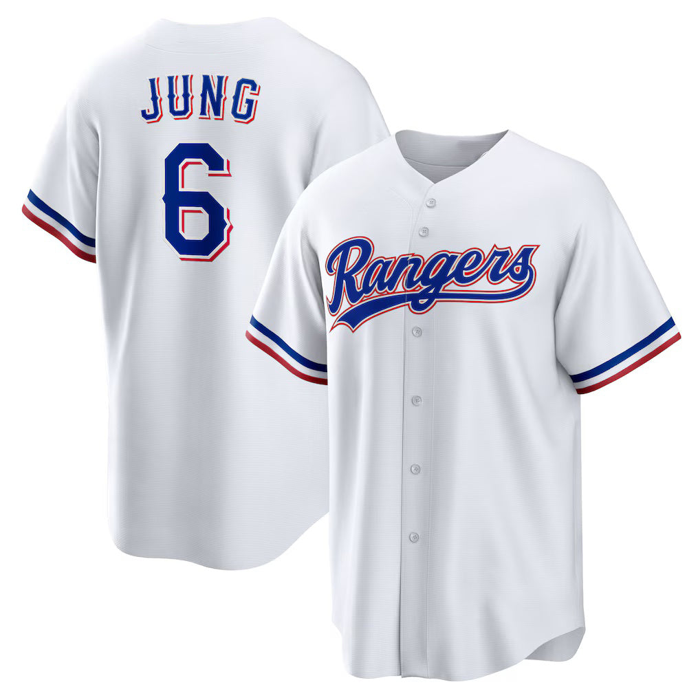 Boles Texas Rangers #6 Josh Jung White  Replica Player Jersey