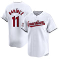 Boles  Cleveland Guardians #11 Jose Ramirez White  Home Limited Player Jersey
