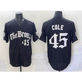Boles  New York Yankees #45 Gerrit Cole Black  'Gothic Legacy Edition' Vapor Premier Limited Stitched Jersey