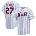 Boles  New York Mets #27 Mark Vientos White  Home Replica Jersey