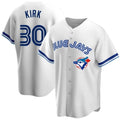 Boles  Toronto Blue Jays #30 Alejandro Kirk White  Home Cooperstown Collection Player Jersey