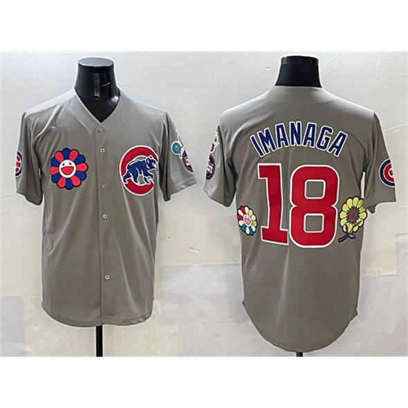 Boles  Chicago Cubs #18 Sh¨­ta Imanaga Gray  2025 Tokyo Series Limited Stitched Jersey