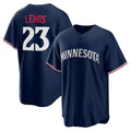 Boles  Minnesota Twins #23 Royce Lewis Navy  Alternate 2 Replica Jersey