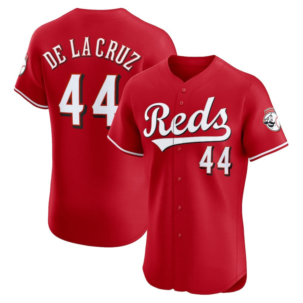 Boles Cincinnati Reds #44 Elly De La Cruz Red  Alternate Elite Jersey