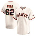 Boles  San Francisco Giants #62 Logan Webb Cream  Home Limited Player Jersey
