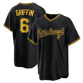 Boles  Pittsburgh Pirates #6 Konnor Griffin Black  Alternate Replica Jersey