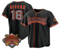 Boles  San Francisco Giants #16 Rafael Devers Black  2026 Alternate Stadium Stitched Jersey