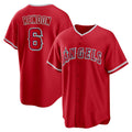 Boles Los Angeles Angels #6 Anthony Rendon Red  Alternate Replica Player Name Jersey