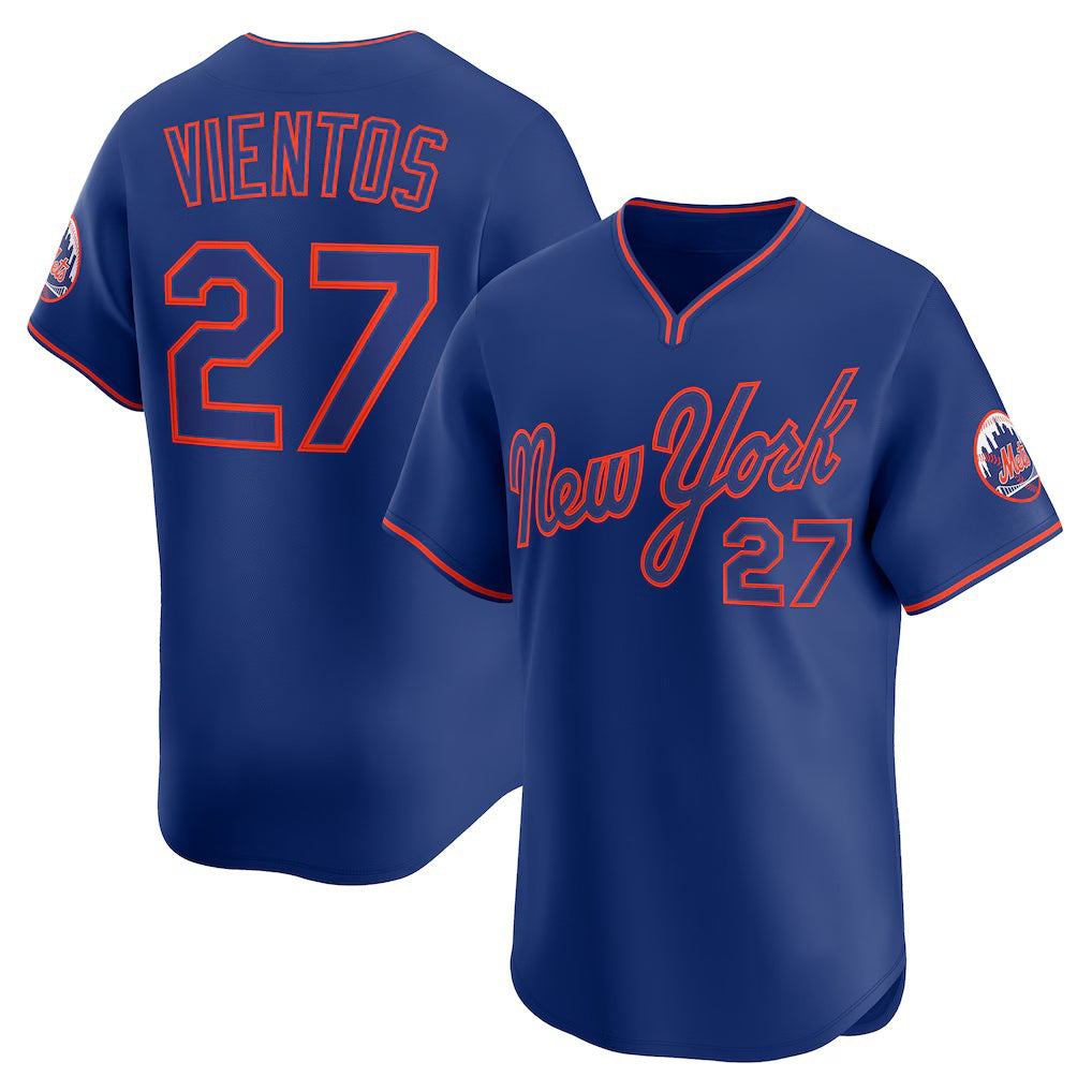 Boles  New York Mets #27 Mark Vientos Royal  Alternate Limited Player Jersey