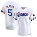 Boles Texas Rangers #5 Corey Seager White  2023 World Series Champions Stitched Jersey