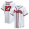 Boles Atlanta Braves #27 Austin Riley White  Home Replica Player Jersey