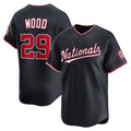 Boles  Washington Nationals #29 James Wood Navy  Alternate Limited Player Jersey