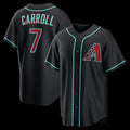 Boles  Arizona Diamondbacks #7 Corbin Carroll Black  Alternate Replica Jersey