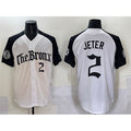 Boles  New York Yankees #2 Derek Jeter White Black  'Gothic Legacy Edition' Vapor Premier Limited Stitched Jersey