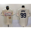 Boles  New York Yankees #99 Aaron Judge Cream  Limited Stitched Jerseys
