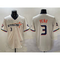 Boles Houston Astros #3 Jeremy Pena Cream  2025 City Connect With Texas Patch Limited Stitched Jersey