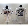 Boles Detroit Tigers #30 Kerry Carpenter White  With Patch Cool Base Stitched Jersey