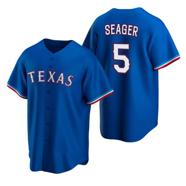 Boles Texas Rangers #5 Corey Seager Blue  Cool Base Stitched Jersey