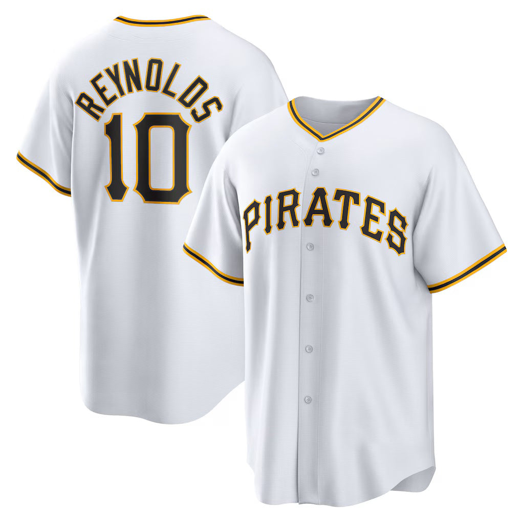 Boles  Pittsburgh Pirates #10 Bryan Reynolds White  Replica Player Jersey