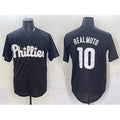 Boles  Philadelphia Phillies #10 J.T. Realmuto Black  Lights Out Limited Stitched Jersey