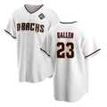 Boles  Arizona Diamondbacks #23 Zac Gallen White  2023 World Series Cool Base Stitched Jersey