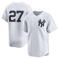Boles  New York Yankees #27 Giancarlo Stanton White  Home Limited Player Jersey 2