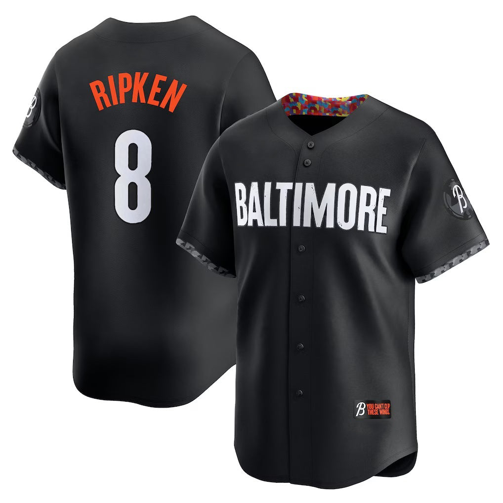 Boles Baltimore Orioles #8 Cal Ripken Jr. Black  City Connect Limited Player Jersey