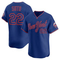 Boles  New York Mets #22 Juan Soto Royal  Alternate Limited Player Jersey