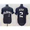 Boles  New York Yankees #2 Derek Jeter Black  'Gothic Legacy Edition' Vapor Premier Limited Stitched Jersey