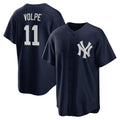 Boles  New York Yankees #11 Anthony Volpe Navy  Big & Tall Alternate Replica Player Jersey
