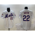 Boles  New York Mets #22 Juan Soto White  2025 Spring Training Home Limited Stitched Jersey