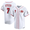 Boles Cincinnati Reds #7 Spencer Steer White  Home Limited Player Jersey