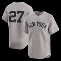 Boles  New York Yankees #27 Giancarlo Stanton Gray  Road Limited Player Jersey