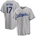 Boles Los Angeles Dodgers #17 Shohei Ohtani Gray  Cool Base Stitched Jersey